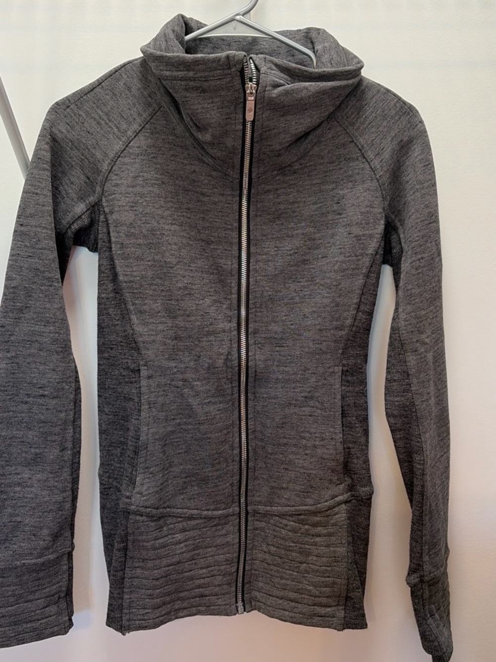 lululemon athletica Black Full-Zip Hoodie with Subtle Logo
